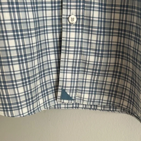 UNUTCKIT Men’s Cotton Flannel Long Sleeve Shirt Size Large In Blue - Picture 6 of 9